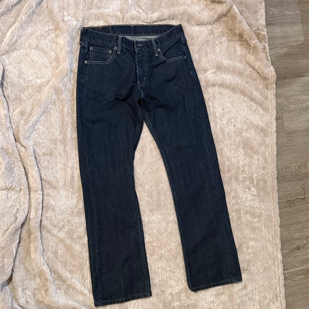 Levi's Dark Indigo Straight Jeans